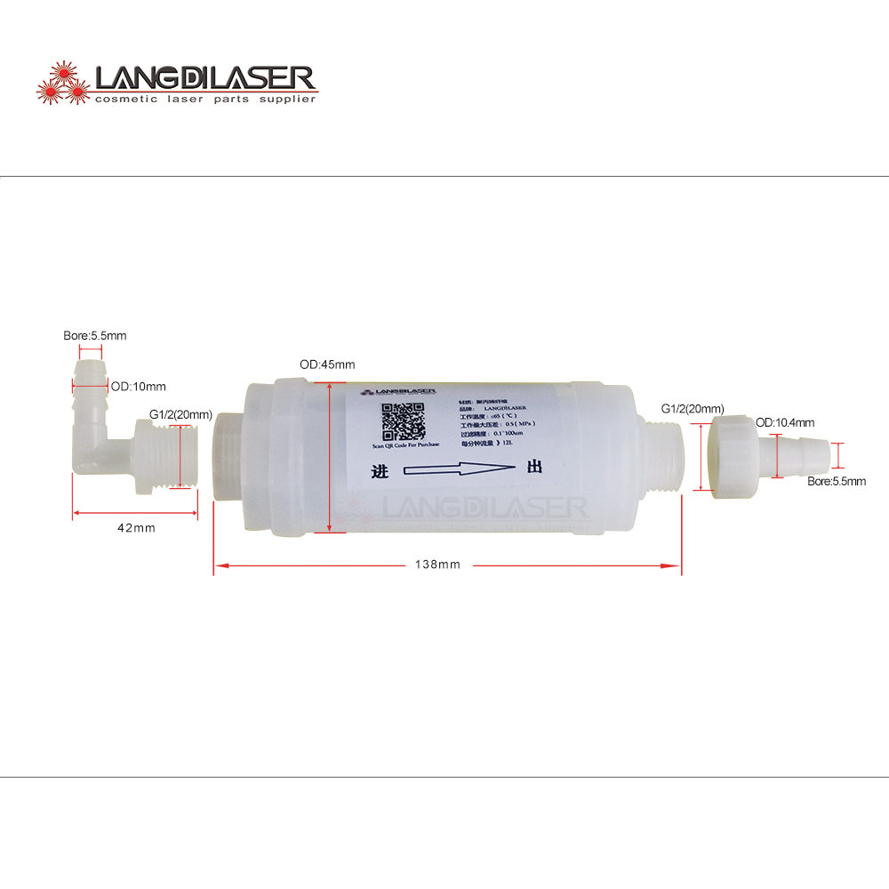 Industrial Laser Machine Hair Removal - Sistema de filtro de água a