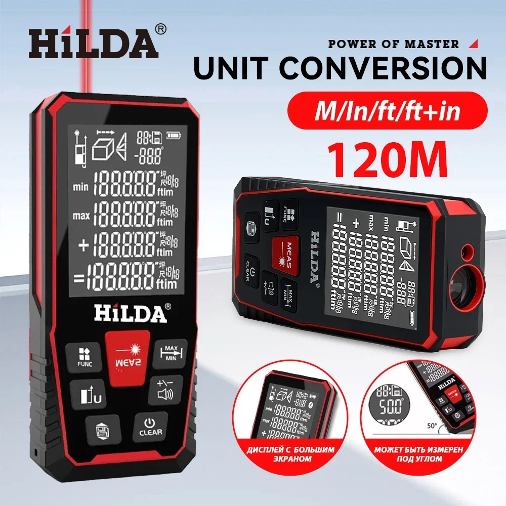 Industrial Laser Rangefinder - Distância Laser 50M/100M/120M Rangefinder Profesional Medidor