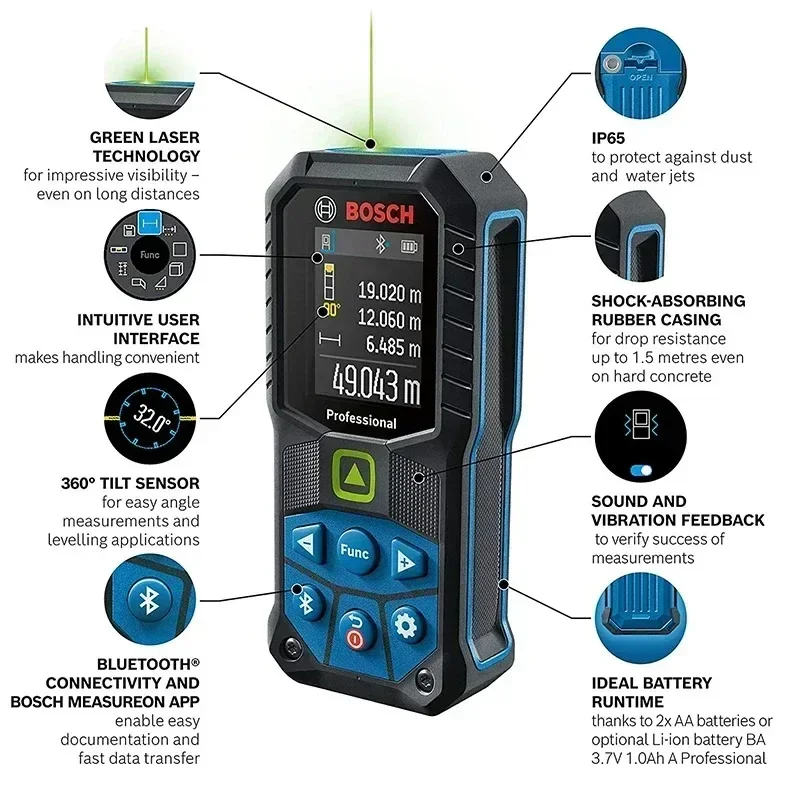 BOSCH GLM 50-27 CG Medidor de  - Industrial Laser Rangefinder avaliação e preço