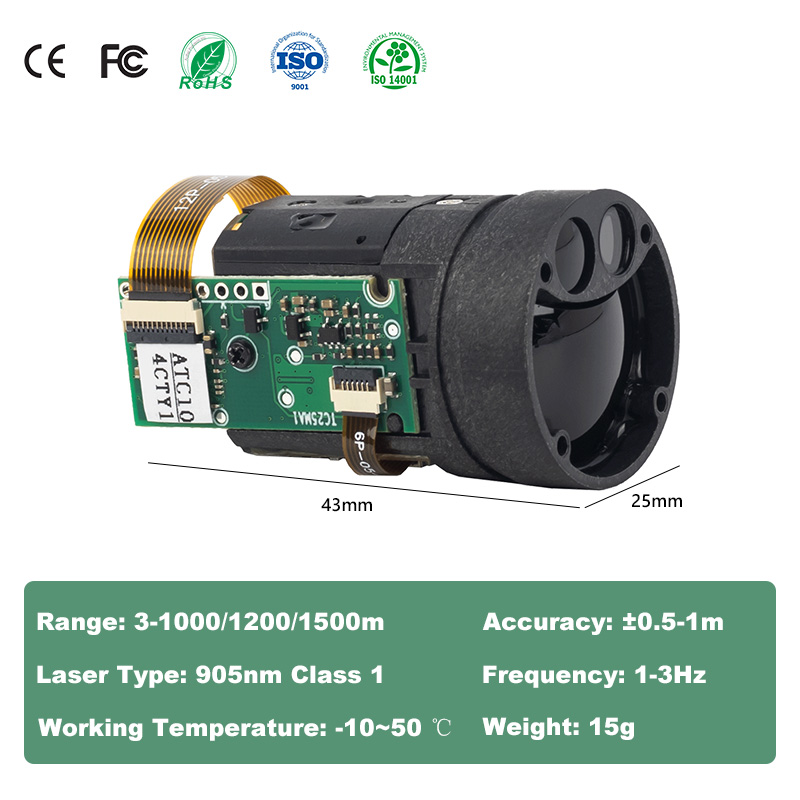 Módulo Mini TOF Laser Rangefin - Industrial Laser Applications avaliação e preço